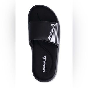 Reebok Black Slide Memory Foam Sandals!‎ NWT!